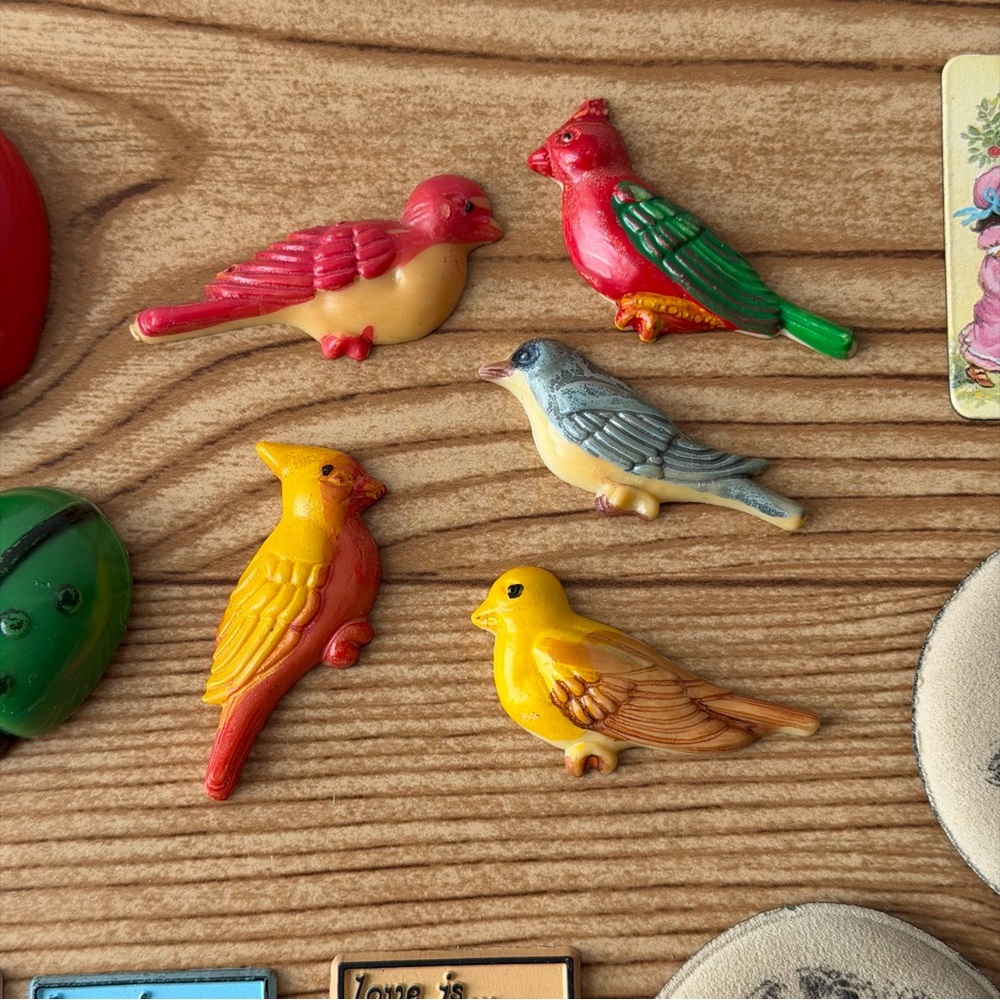 Lot Of Vintage Magnets - Birds, Ladybugs, Animals & Kim Casali Los Angeles Times - Picture 7 of 16